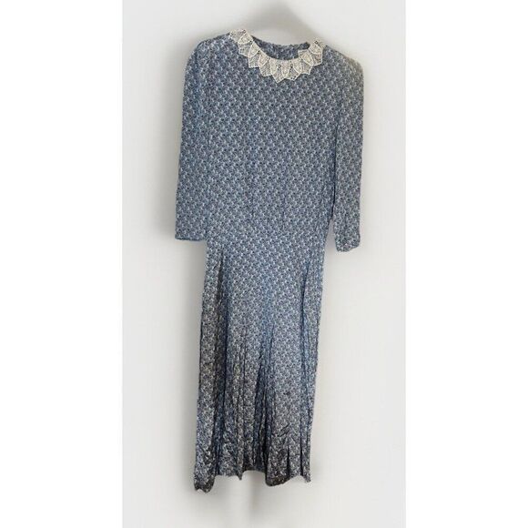 Vintage Karin Stevens Farm Dawn Cottage Core Prairie Floral Modest Dress 6.   Aa - Picture 1 of 11